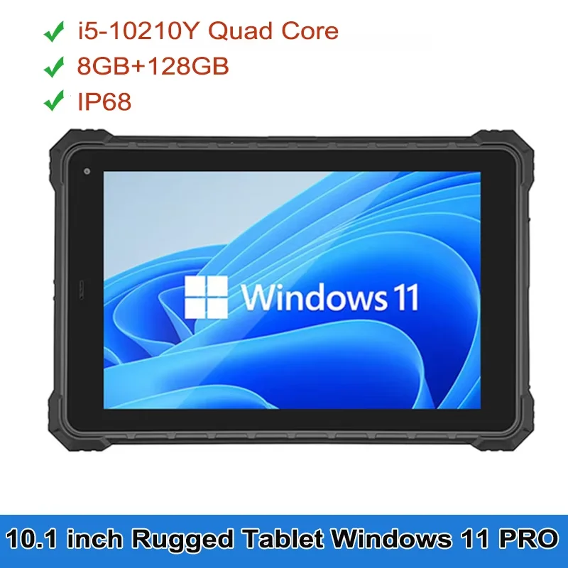10 1 &quotWindows 11 i5-10210YPro RJ45 RS232 4G Lte HDMI Intel Промышленный планшет 1D 2D сканер штрих-кода NFC