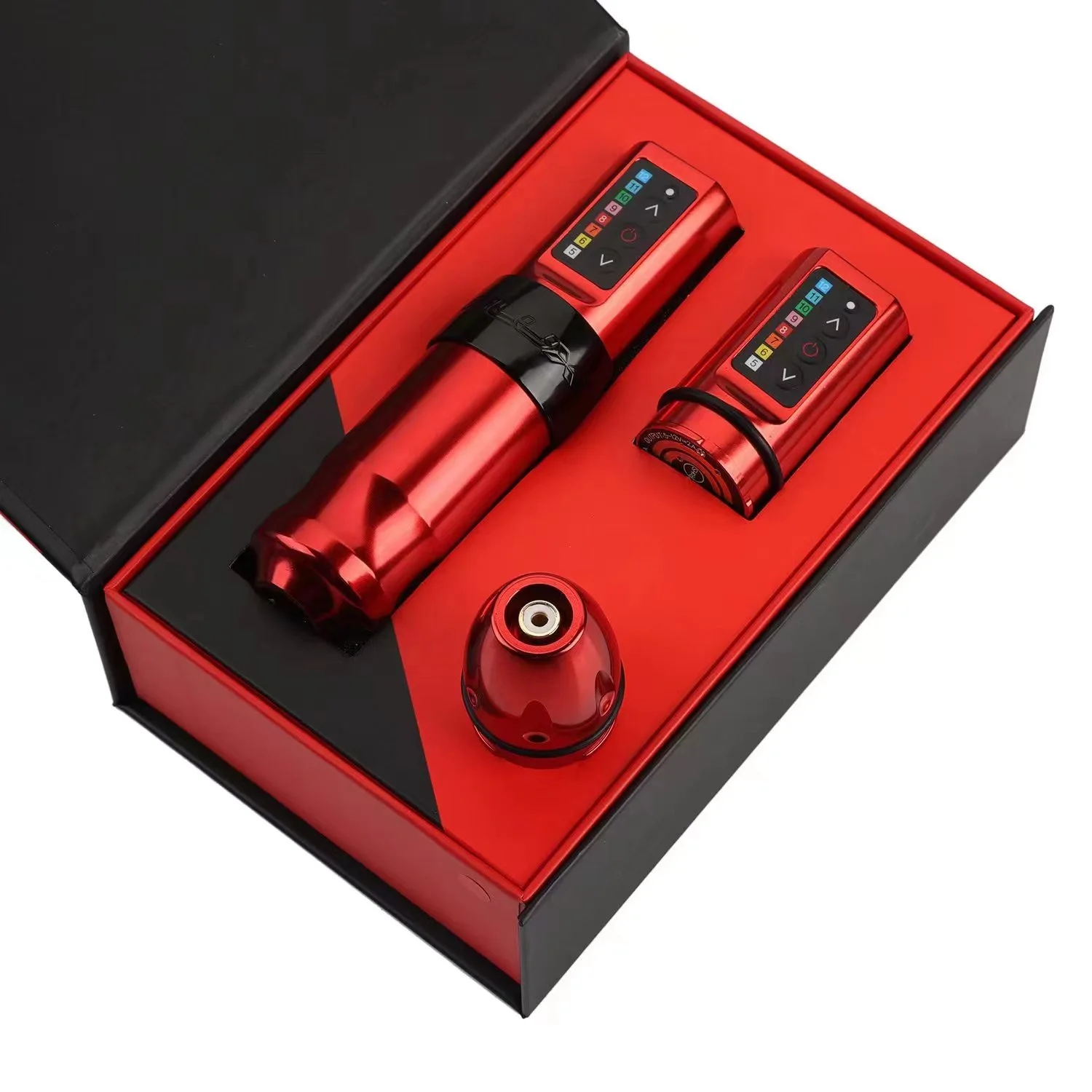 Флюс беспроводной набор для тату-машинки с полым мотором 1800 мА/ч батарея мощность