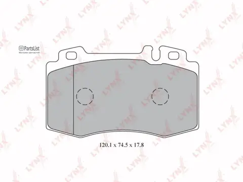 LYNXAUTO BD5324 | BD5324 Колодки тормозные LYNXauto