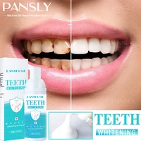 pansly teeth whitening mousse toothpaste dental bleaching deep cleaning removes plaque stains fresh breath oral hygiene product