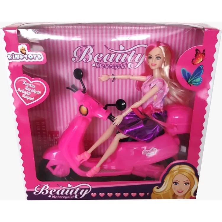 King Toys Мопед Beauty Motorcycle с куклой