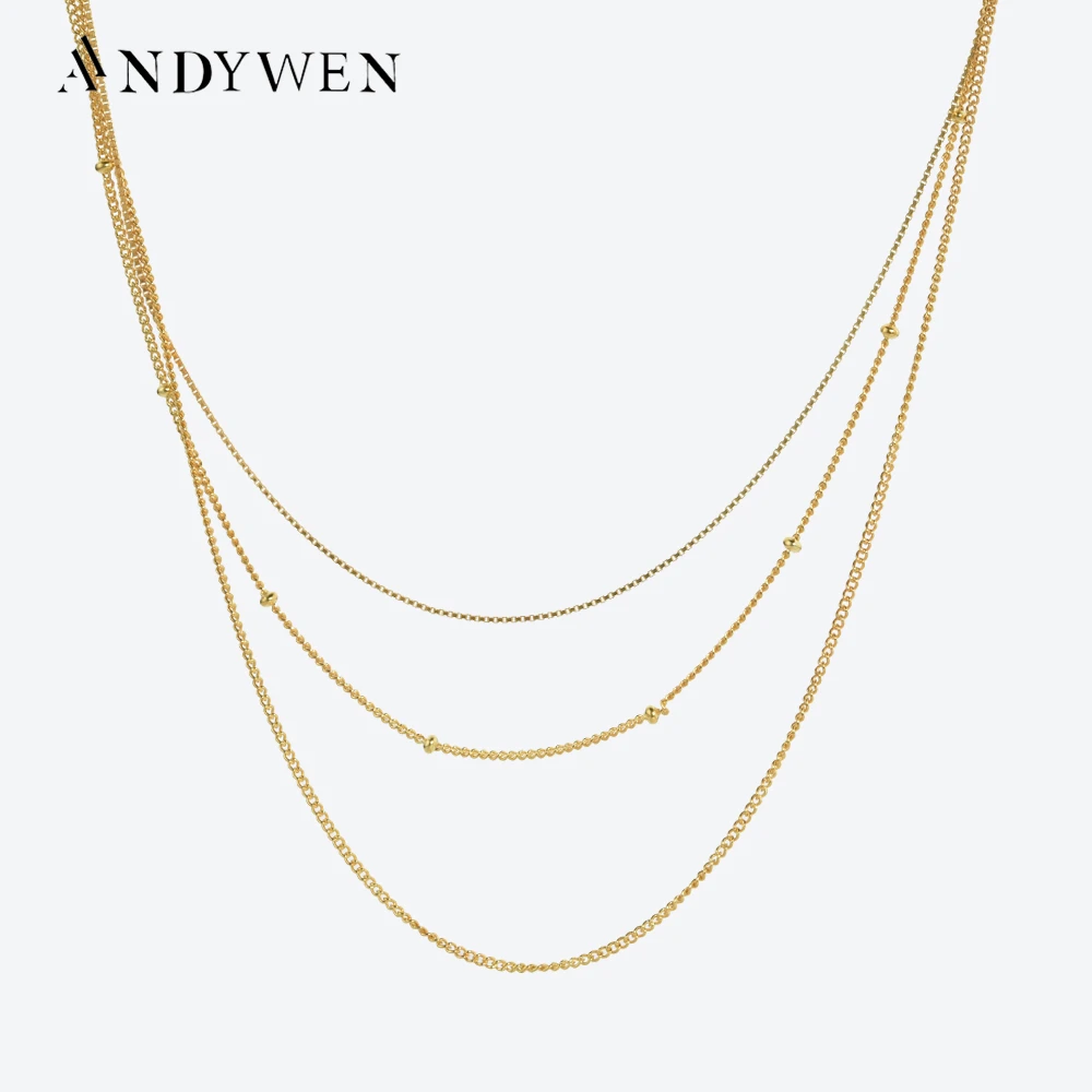 

3 в 1, чокер из серебра 925 пробы с бусинами