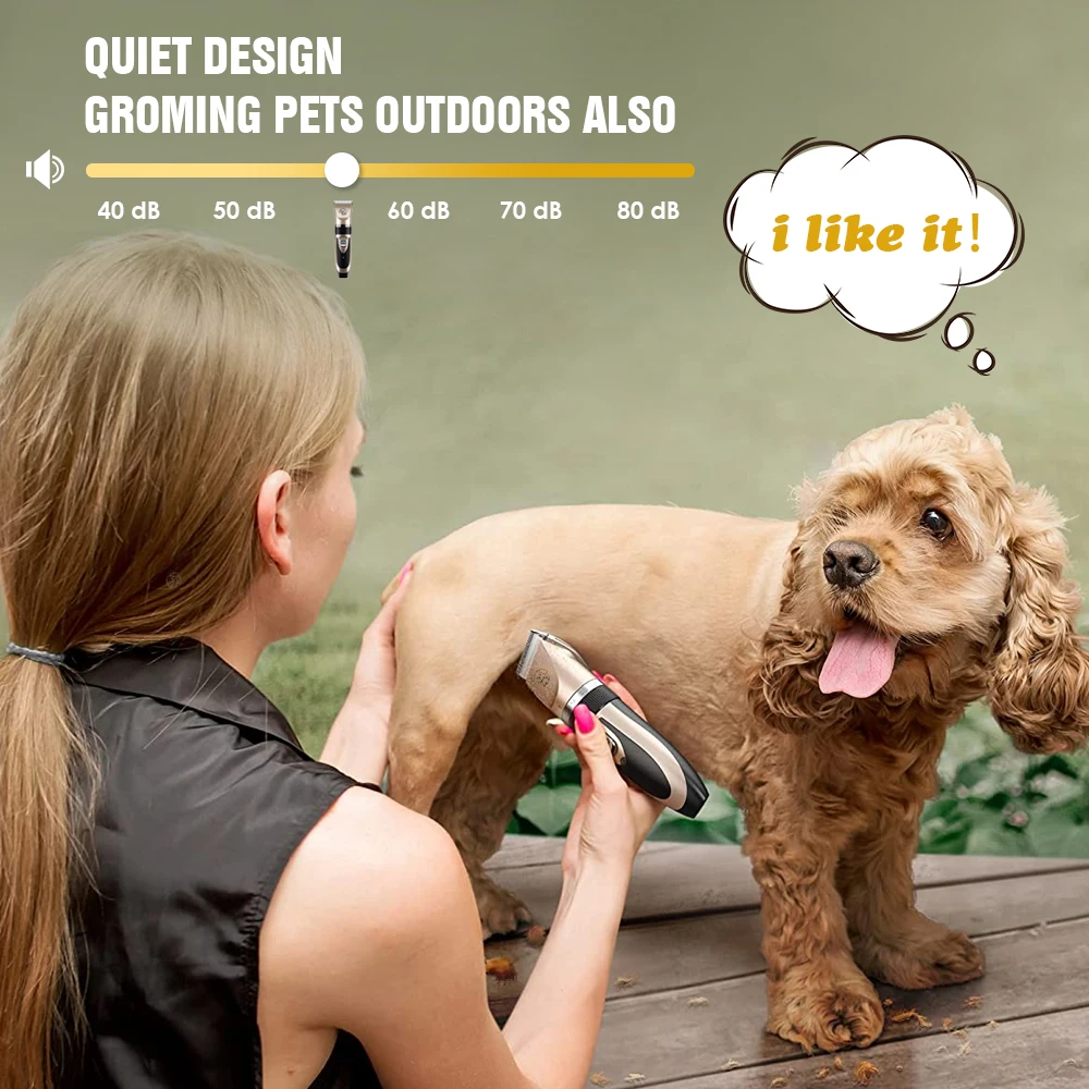 Машинка для стрижки домашних животных roдэнни набор ухода за шерстью триммер