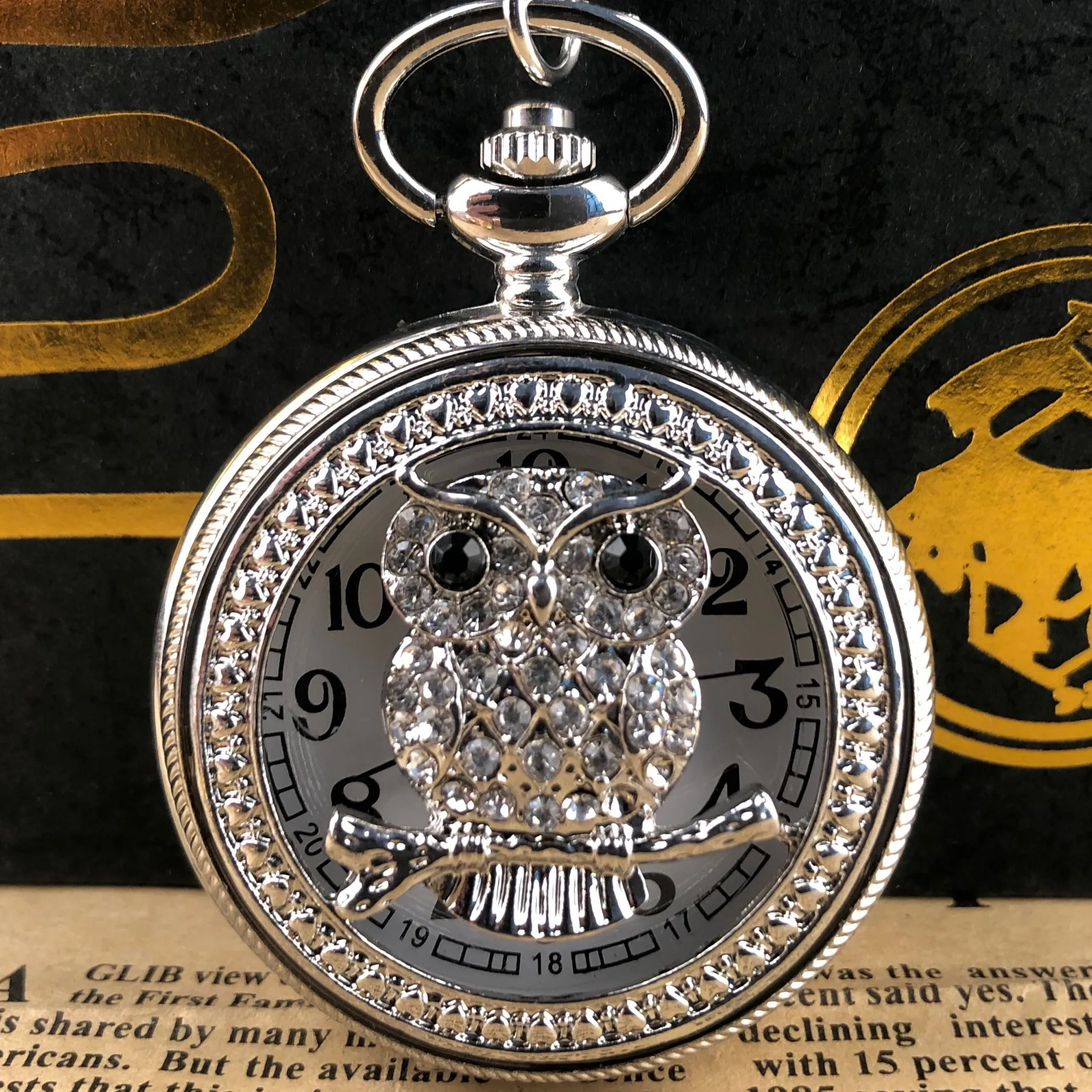 Многогранные серебряные кварцевые карманные часы с бриллиантами, Женская коллекция, сувенирная подвеска с цепочкой, часы на цепочке, подар...