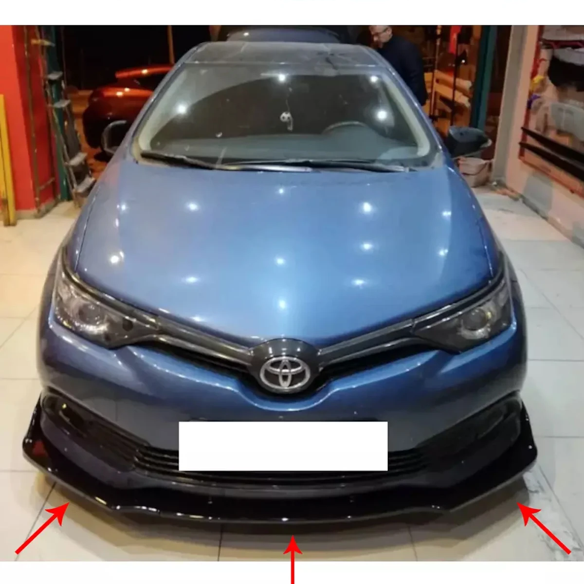 Аксессуары для Toyota Auris автомобильный передний бампер губа черный диффузор кузов