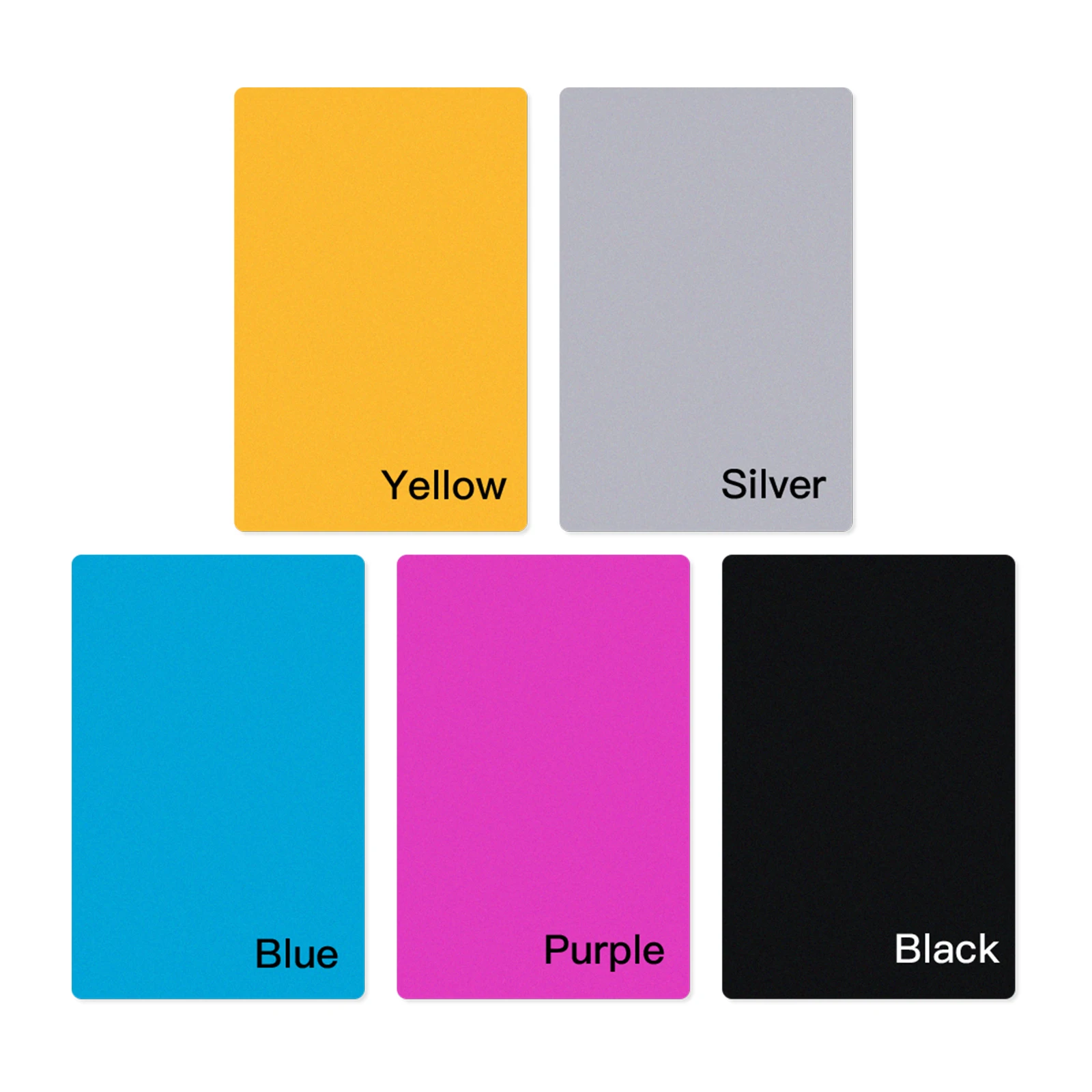 100PCS/Set Metal Business Card Multicolor Aluminium Alloy Cards for Laser Marking Engraving Machine |