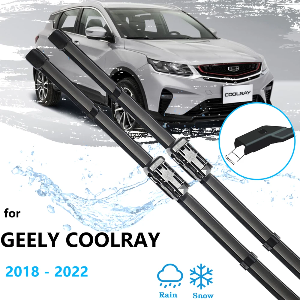 

2x For Geely Coolray Binyue SX11 Proton X50 2018 2019 2020 2021 2022 Front Wiper Blades Rubber Car Accessories Cutter Windscreen