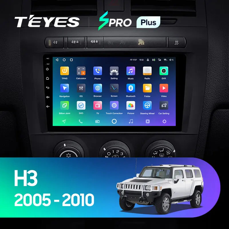 TEYES SPRO Plus Штатная магнитола For Хаммер Х3 1 Hummer H3 2005 - 2010 Android 10 до 8-ЯДЕР 6 + 128ГБ 16*2EQ DSP 2DIN