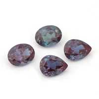 1 8ct oval cut lab grown alexandrited loose stone synthesis alexandrited gemstone for diy jewelry making ring earrings