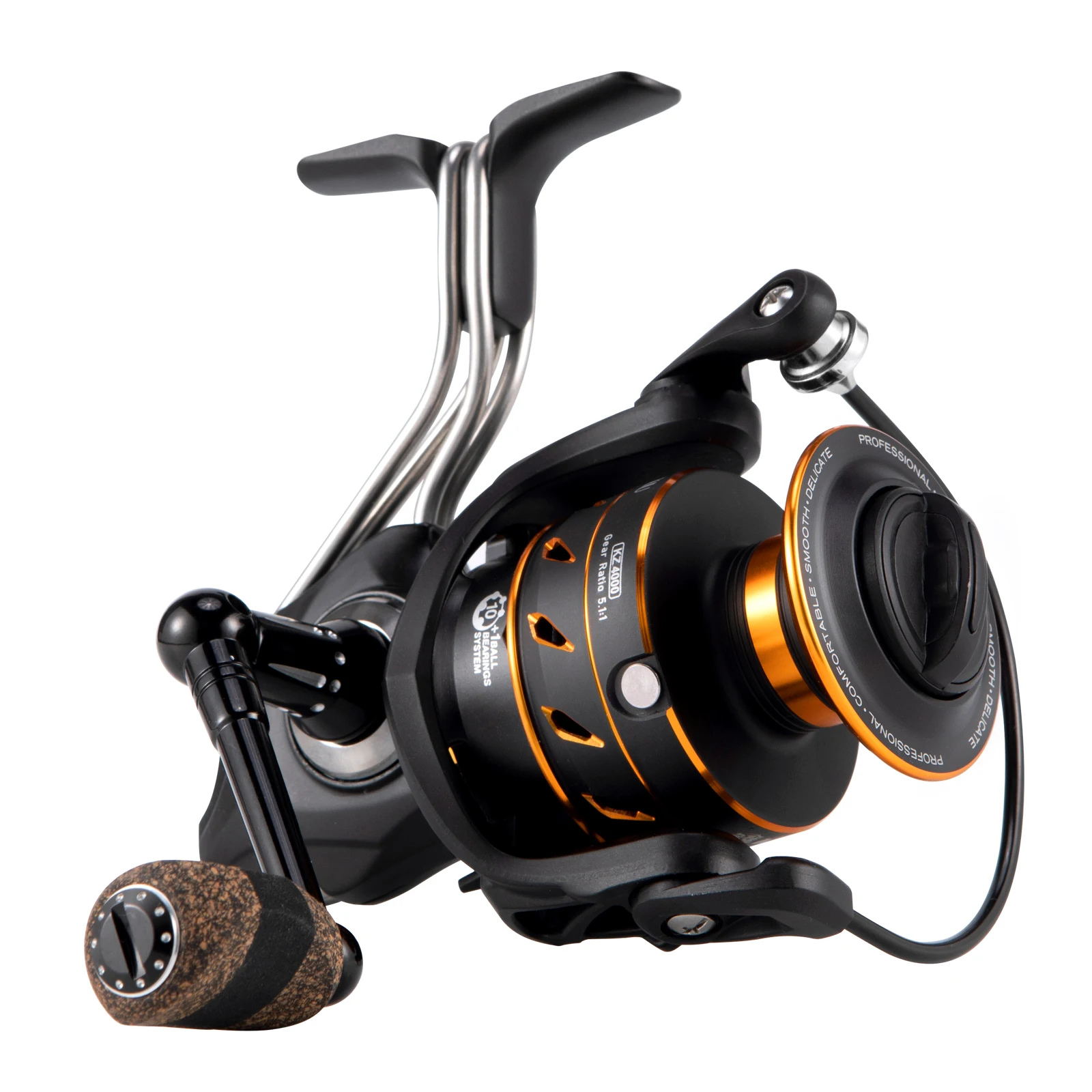 Fishing Reel 5.1:1 10+1BB Spinning Reel Saltwater Full Aluminum Stainless Steel Surf Casting Offshore Sea Fishing Carp Catfish