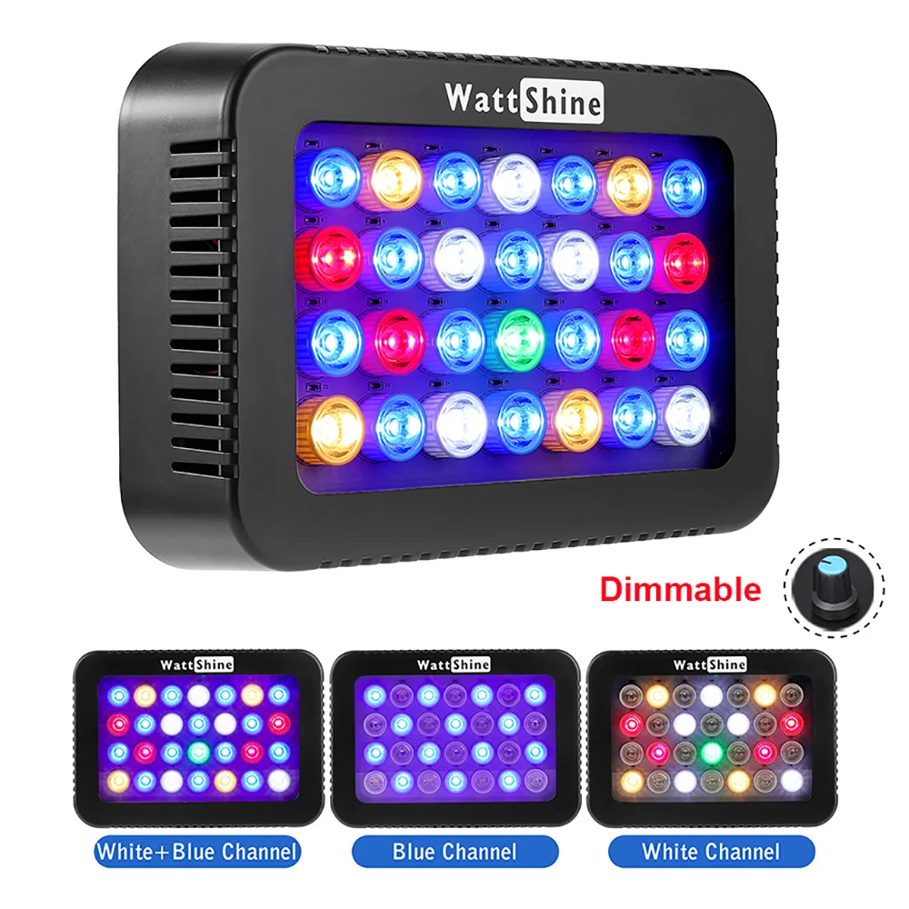 Full Spectrum LED Grow Light 140W Dimmer Aquarium Lights Promote Aquatic Plants Growth For Grow Tent Fish Tank Lighting Decorate