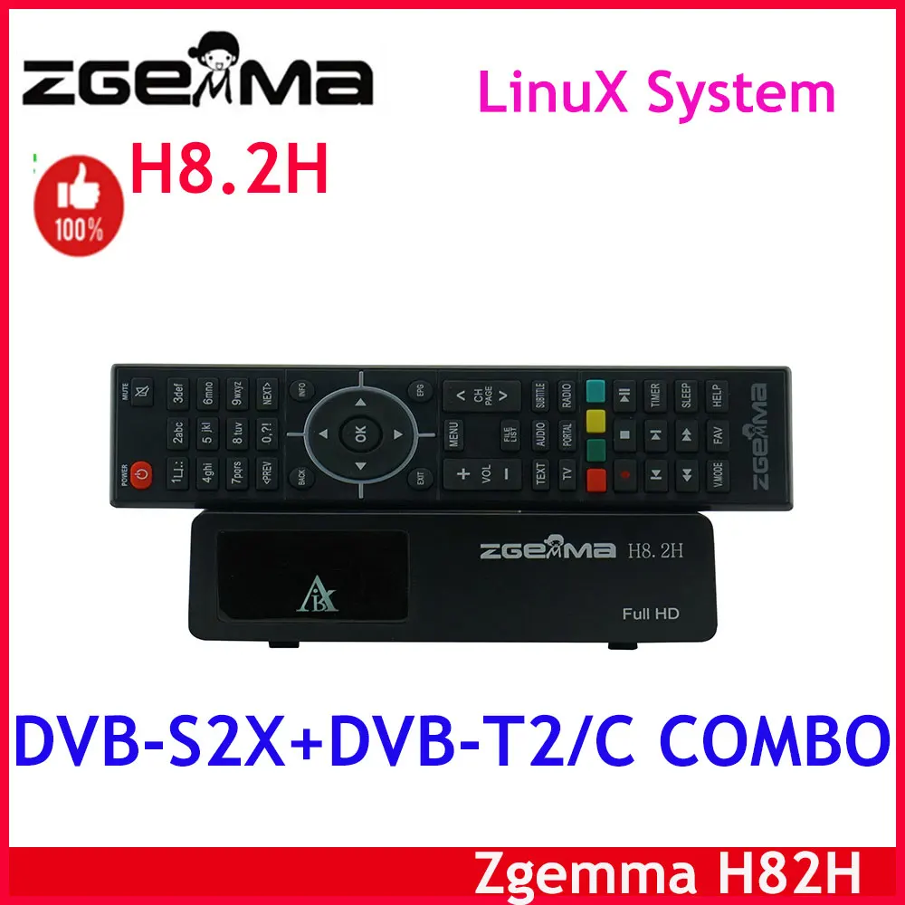 2022 год ZGEMMA H8.2H спутниковый ТВ-приемник Linux Enigma2 приемник DVB-S2X + DVB-T2/C H2.65 1080P HD