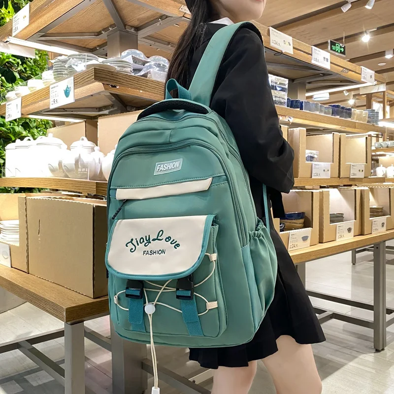 

School Backpack For Female Student Impermeavel Nylon