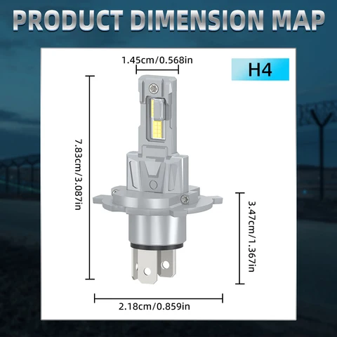 H4 Светодиодные фары Canbus 300W 6000K Супер яркие дальние ближние фары H1 H7 H11 9005 9006 9012 Turbo CSP Передняя лампа 65000LM
