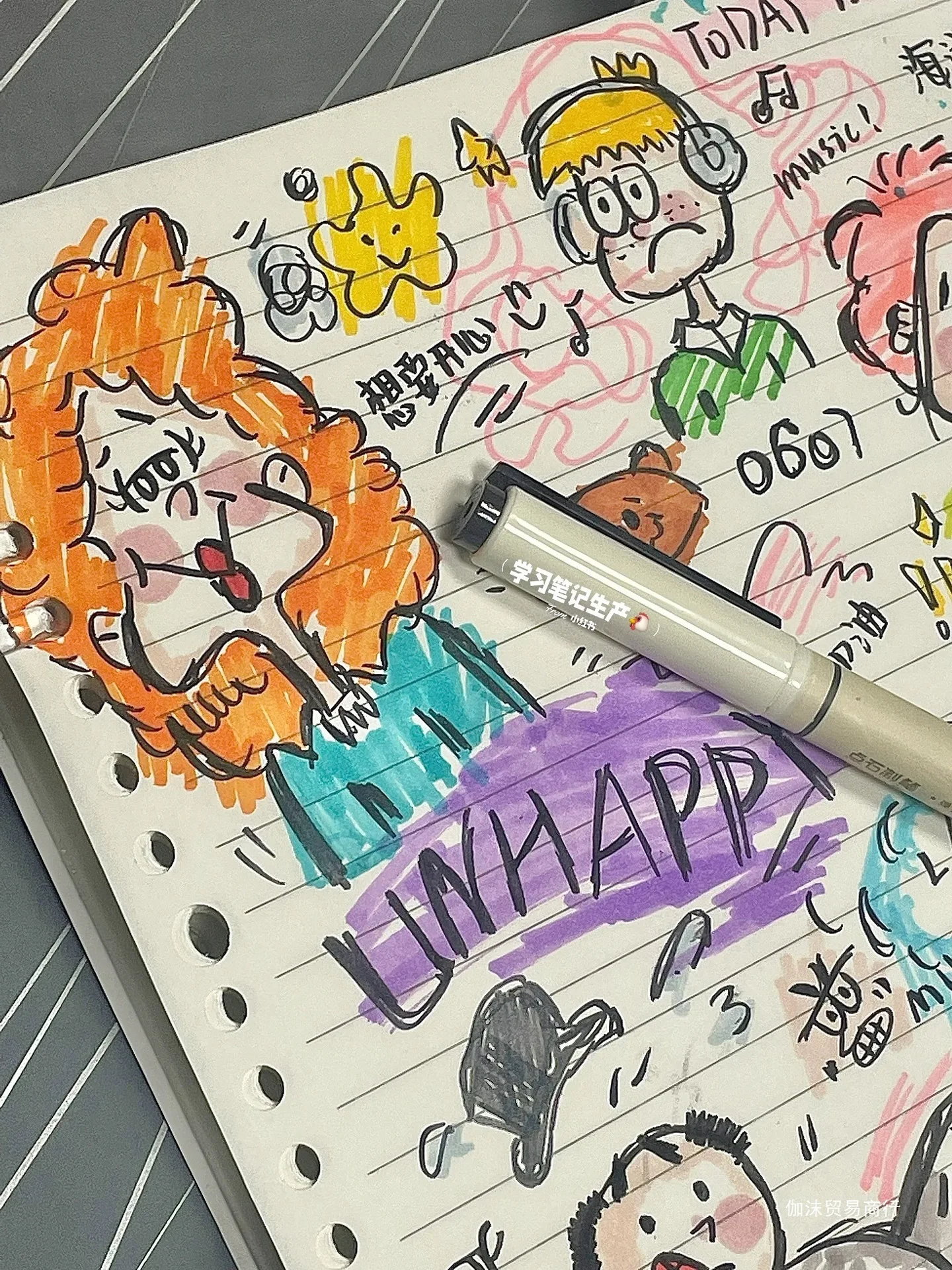 Красивая Мягкая Голова Школьная КаллиграфичесКая Ручка Цветная DS827