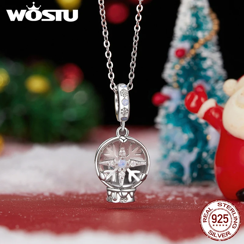 Шарм-бусина из серебра 925 пробы с имбирным человеком и Сантой