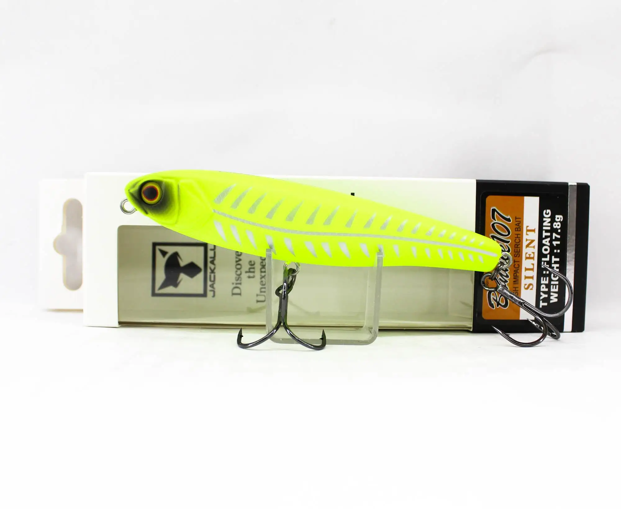 Бесшумная плавающая приманка Jackall Bonnie 107 UV Bone Lemon (9466)