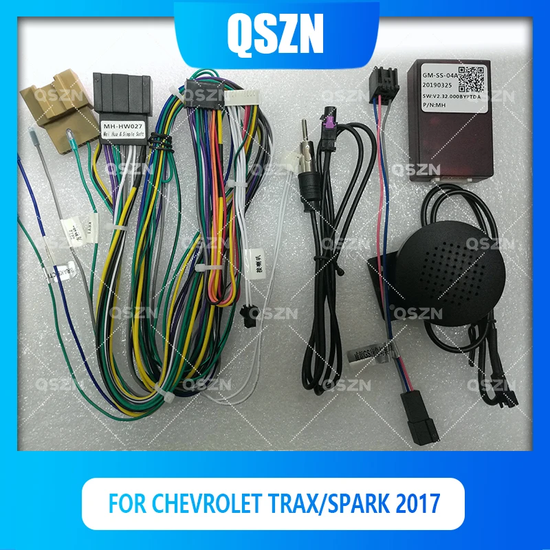 

QSZN DVD Canbus Box GM-SS-04A For Chevrolet TRAX For Chevrolet Spark 2017 Harness Wiring Cables Car Radio 2 din Stereo