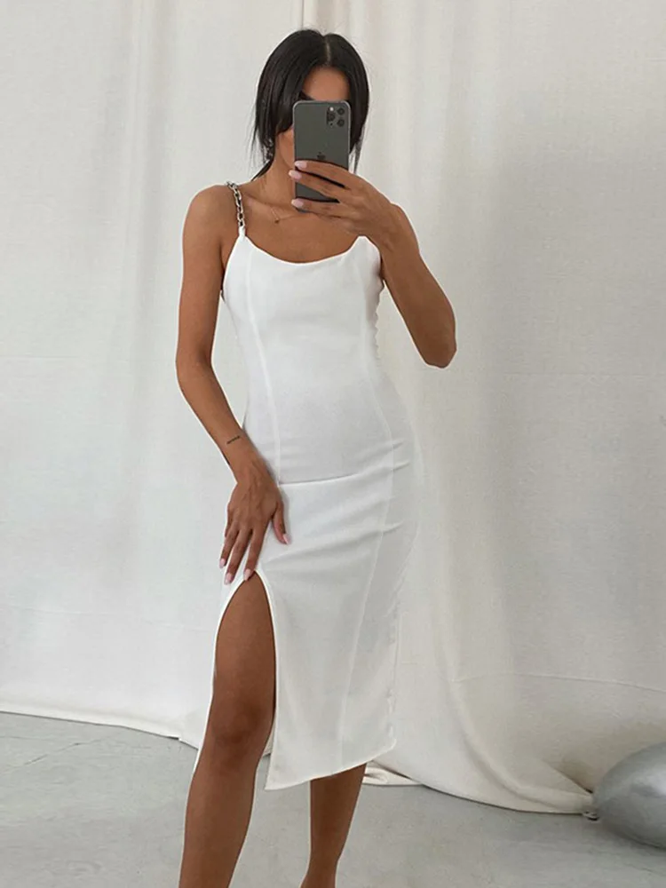 Женское платье без бретелек Beyouare однотонное базовое облегающее до колен рукавов