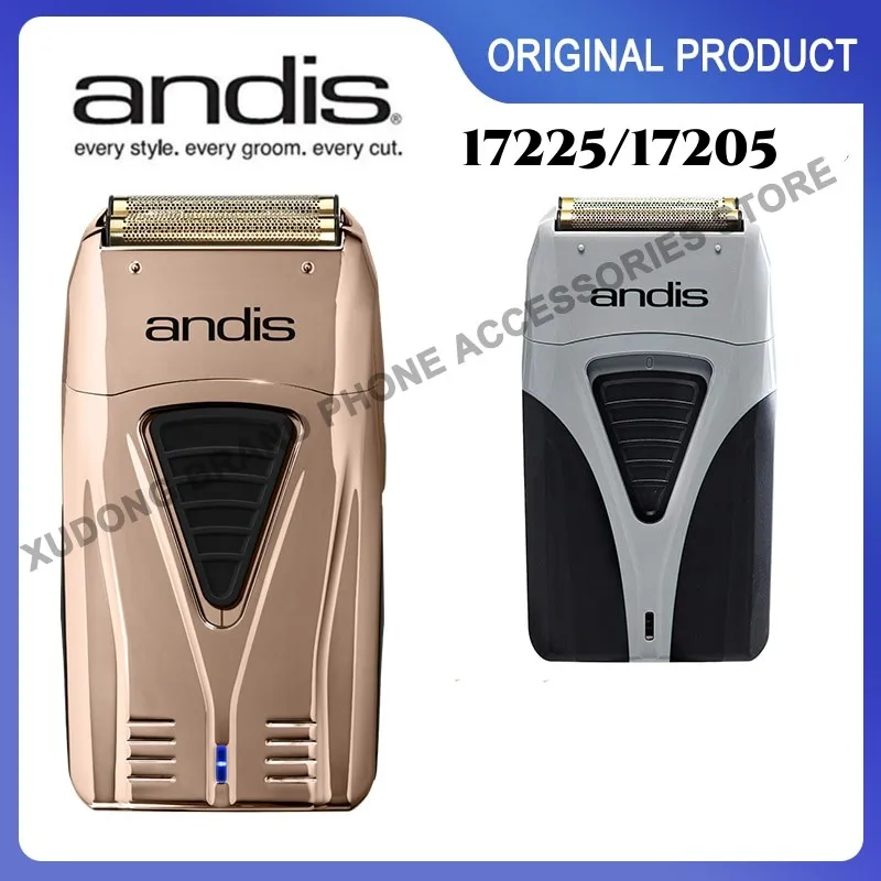 

Original ANDIS 17205 Profoil Lithium Plus Titanium Foil Shaver ANDIS 17225 Copper ProFoil Professional turbocharged men's shaver