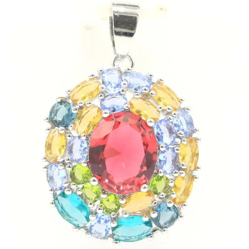 Разноцветный гранат аквамарин цитрин перидот танзанит швейцарский синий топаз