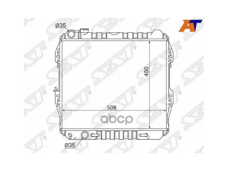 Радиатор Toyota 4Runner 89-95 / Hilux Surf Sat арт. TY0013-D