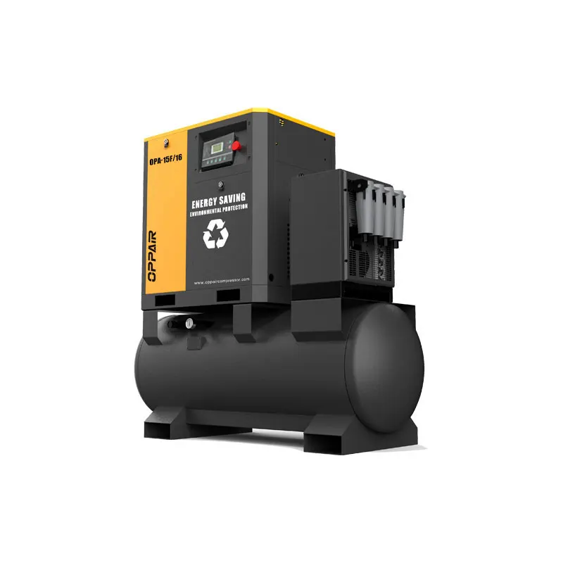 

Screw Air Compressor 11KW All In One For Fiber Laser Cutting Machine Low Noise Energy Saving