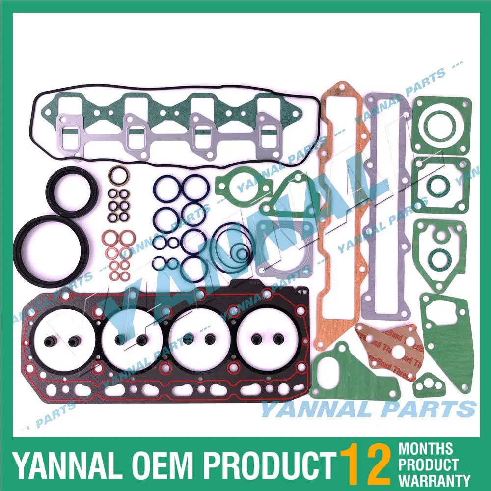 

Комплект прокладок для капитального ремонта двигателя для YANMAR 4TNV88, экскаватор, лодочный погрузчик, генератор