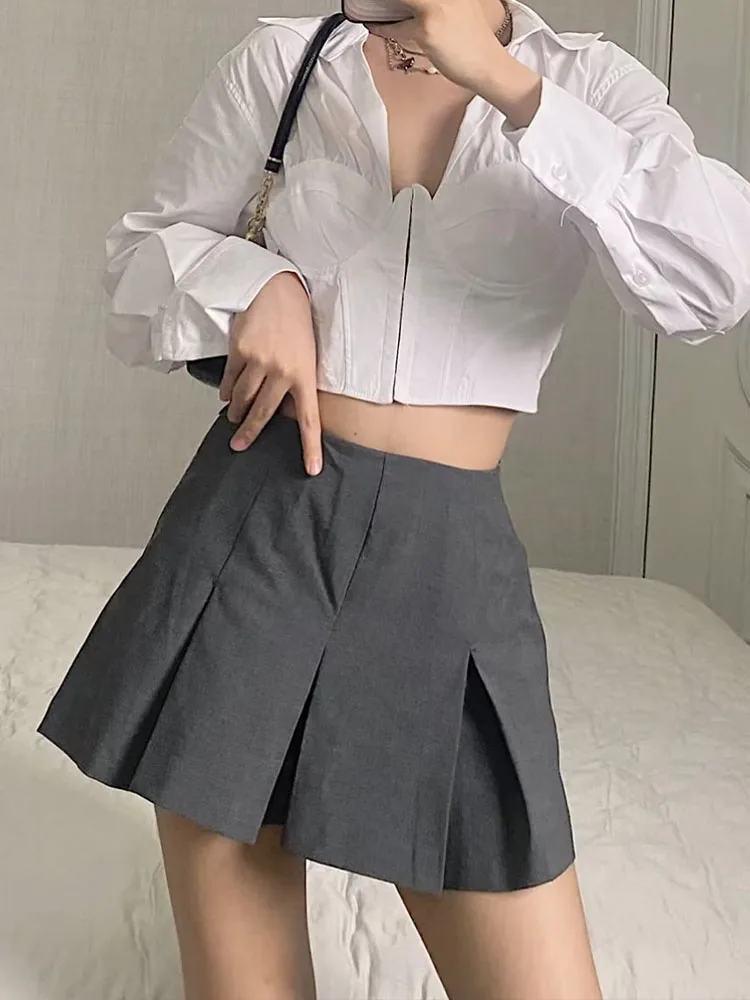 

Zach AiIsa high-quality autumn new women's wear all-match age-reducing college style casual high-waisted wide-pleated hakama