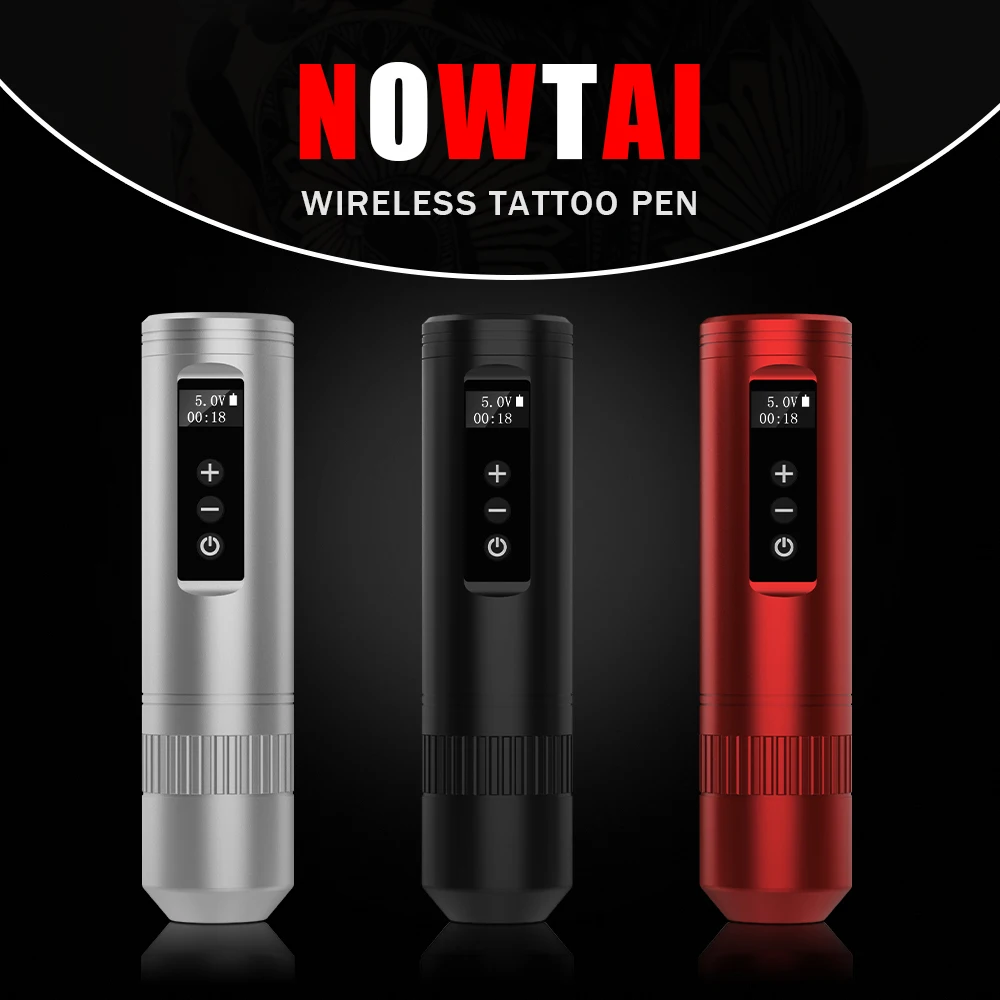 INKIN NowTa 1 Wireless Tattoo Pen Machine LED Display 2000mAh Replaceable Battery Cartridge Tattoo Needle Supplies