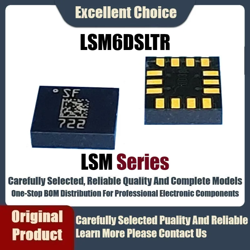 

Оригинальный подлинный SMD LSM6DSLTR LSM6, 5-10 шт./лот, внешний датчик гироскопа
