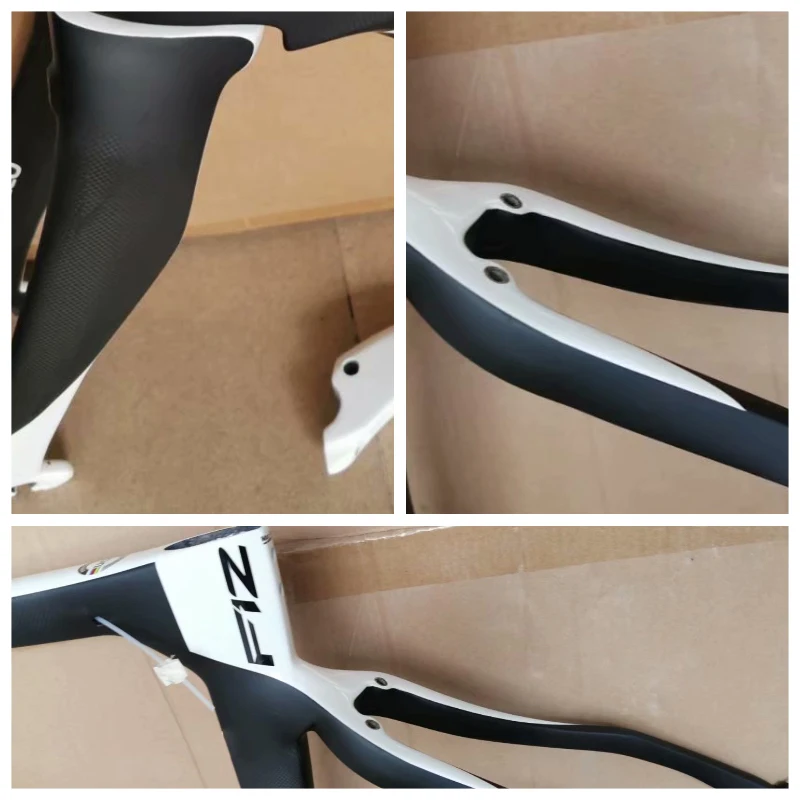

F12 2023 T1100 Carbon Road Frame Bicycle Frameset +F12 Handlebar BB68 Bike Matte Black White Colors