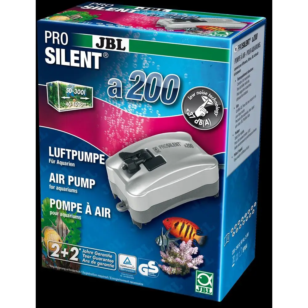 JBL ProSilent a200 - Компрессор для пресноводных и морских аквариумов 50-300 л 3 5 В |