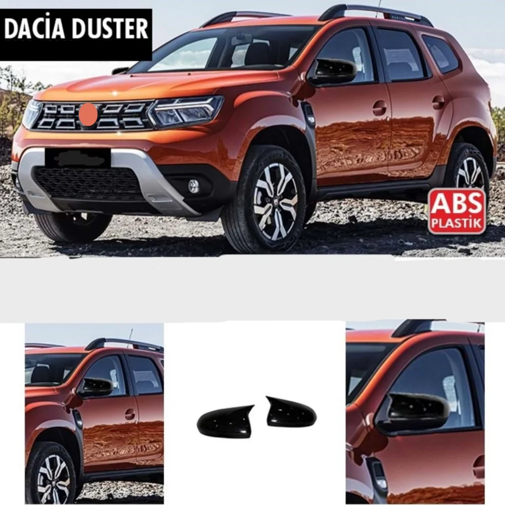 

Для Dacia Duster 2 2018-2023 Крышка для зеркала в стиле летучей мыши автомобильные аксессуары крышка для зеркала заднего вида 2 шт. защитные крышки
