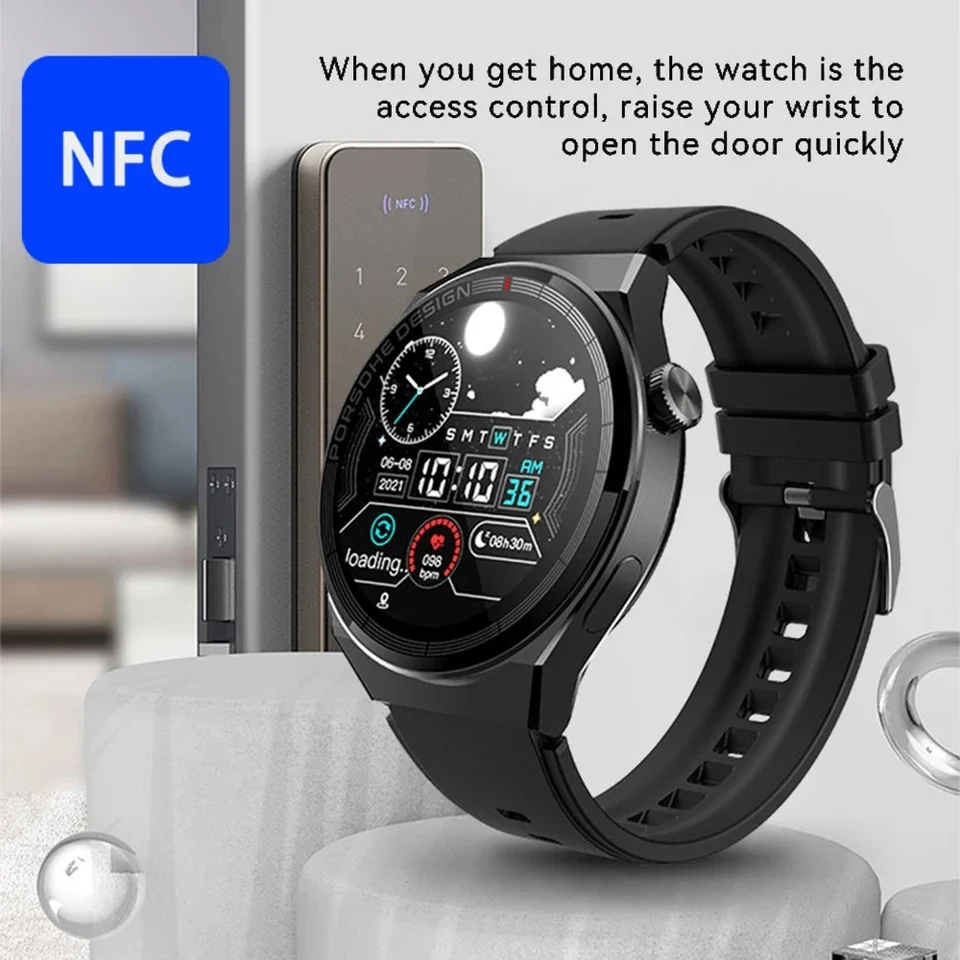 Умные часы X5 Pro (круглые) 46mm, NFC, фитнес трекер