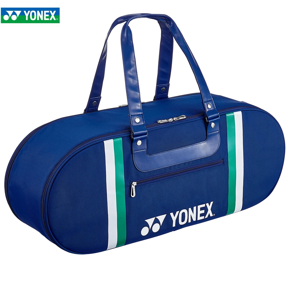 YONEX 75th Anniversary Edition PU Leather Badminton Racket Bag Large Capacity Sports Racquets Tennis Bag Tournament Limited