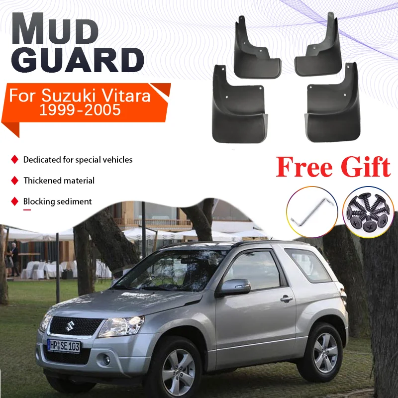 

4 шт., брызговики для Suzuki Grand Vitara, скудро Chevrolet Tracker 1999 ~ 2005