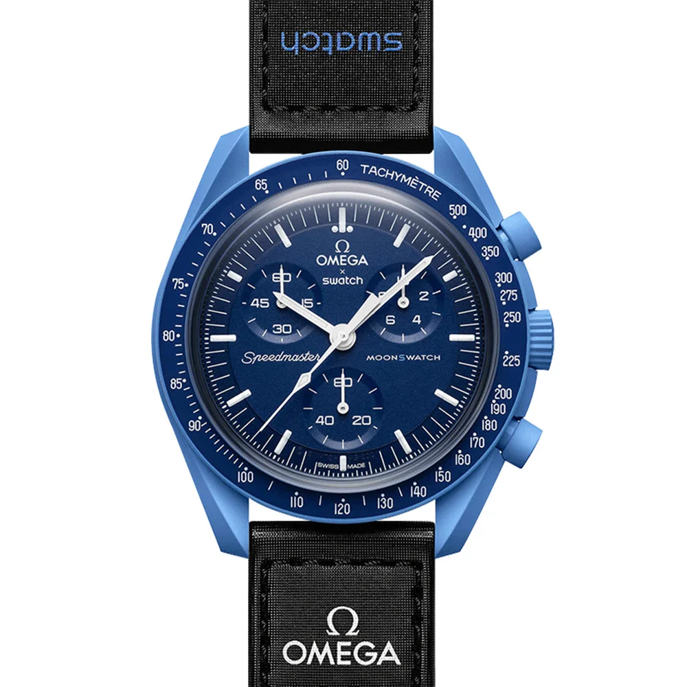 

Часы Omega X Swatch мужские и женские, многофункциональные часы с планетарным механизмом, с пластиковой подсветкой