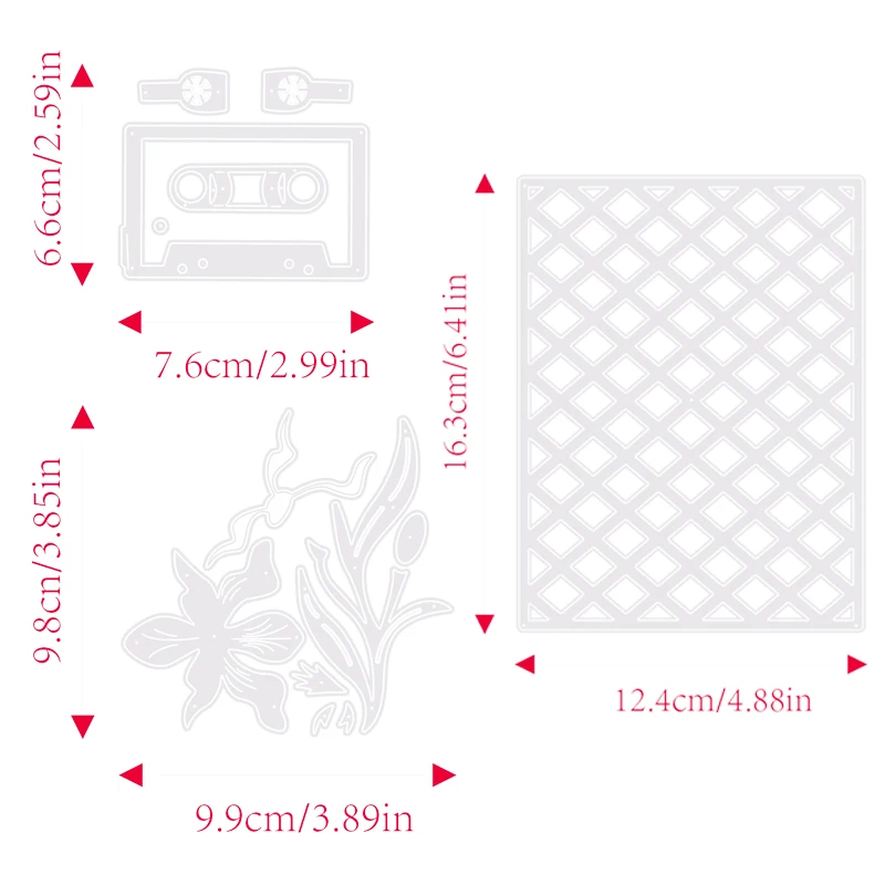 Металлические формы для резки магнитная лента цветы и растения рамка