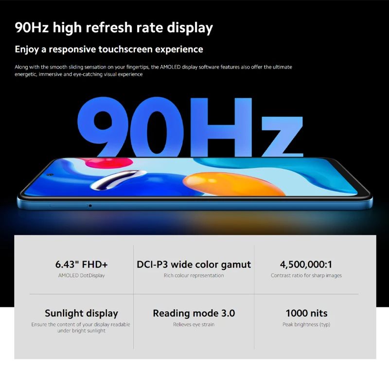 Tanie [Wersja Globalna] Xiaomi Redmi Note 11S 4G LTE (nowa/uszczelniona) Kamera 108MP/MediaTek Helio G96 / 5000mAh / 90Hz AMOLED