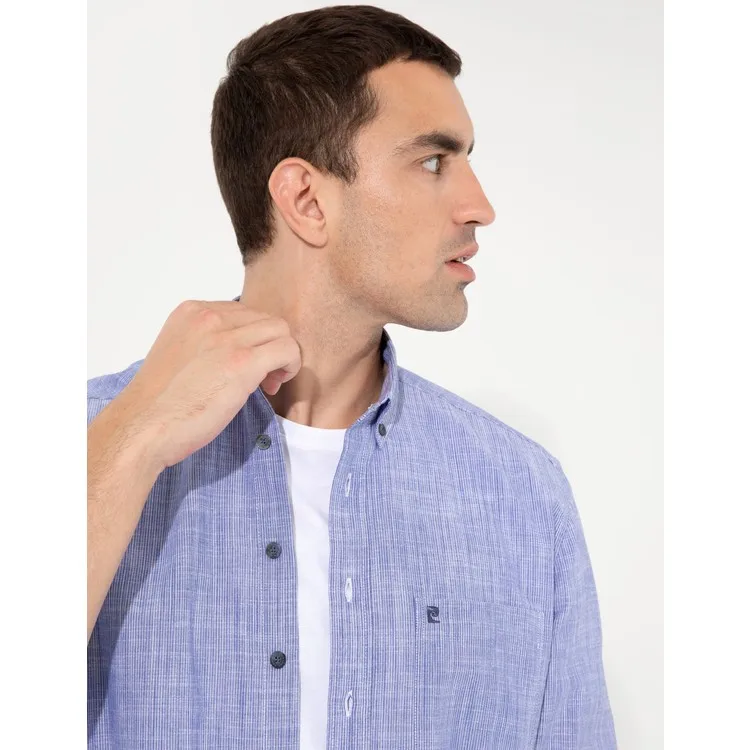 Pierre Cardin Мужская рубашка Sax Blue Regular Fit 50252492-VR045