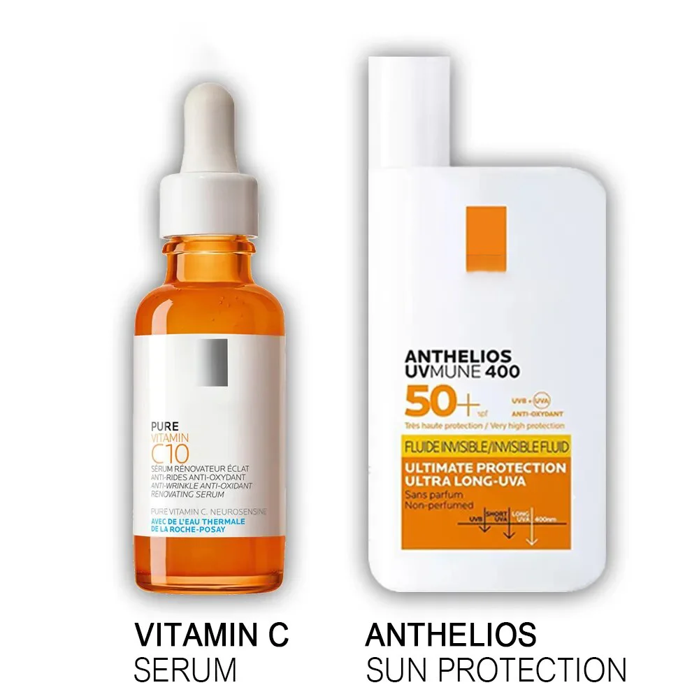 

Оригинальный чистый витамин кожи C10 & Anthelios UVMune SPF50 + набор для защиты от солнца антиокислительное уменьшение яркости