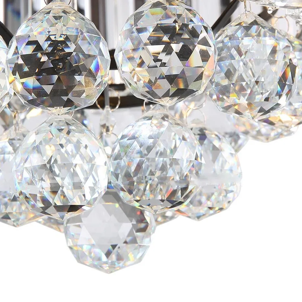 52&quot Silver Black Crystal Ceiling Fans With Light Blades Reverse DC 110V 220V Wood Lamp Remote Control Hanging |