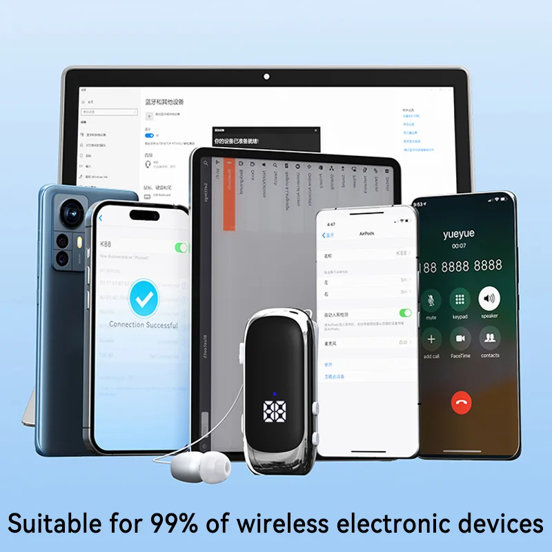 Гарнитура-вкладыш VAORLO Bluetooth 5.4