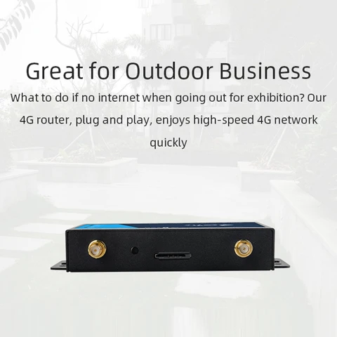 EU/US Plug 4G WiFi Router Промышленный широкополосный беспроводной маршрутизатор 4G со слотом для SIM-карты Антенна Защита от брандмауэра