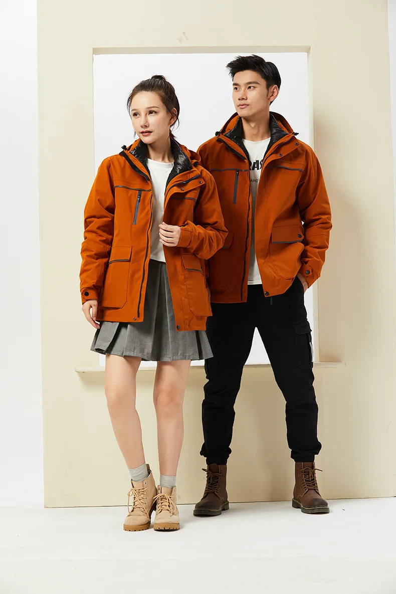 

High-end Down Jacket Inner Tank Detachable Storm Jacket Cold-resistant, Waterproof and Warm Mid-Length Two-Piece Set