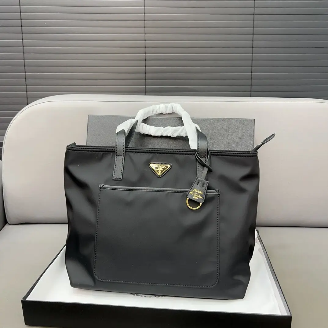 точная копия 1:1 Женская Сумка ТоуТ Prada Из НатуральНой Кожи