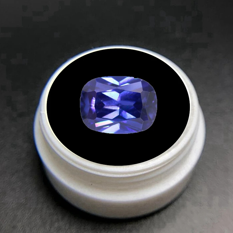 

Box Set Tanzanite Blue Sapphire 10x14mm 8.0Cts Rectangle Shape Sri-Lanka VVS Loose Gemstone For Jewelry Making