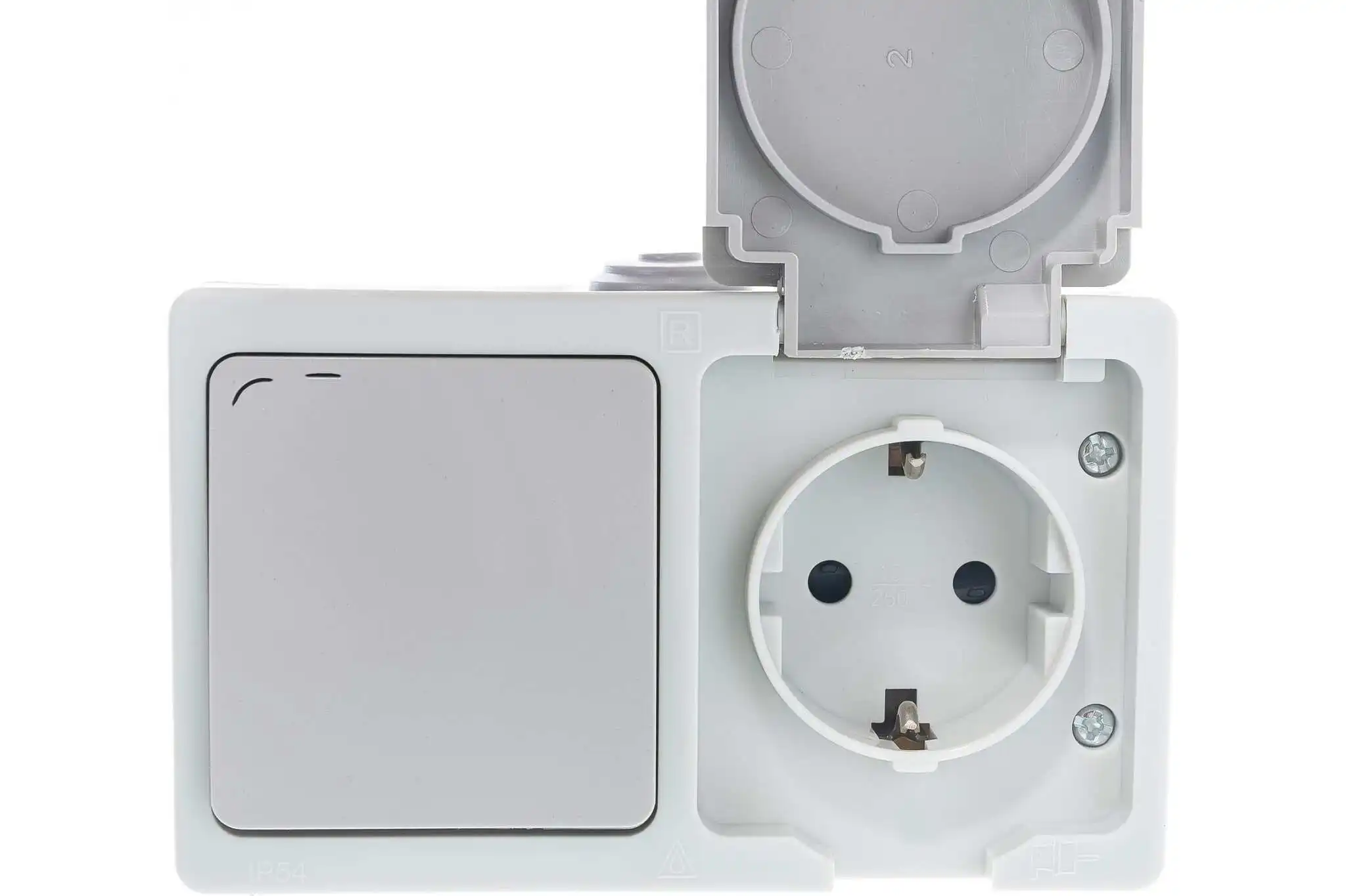 Universal 1282. Выключатель 1-кл. 1 кл. Розетка universal аллегро с/з, з/ш, с крышкой ip54, серая 1282. Розетка universal аллегро с/з, з/ш, с крышкой ip54, серая 1282.