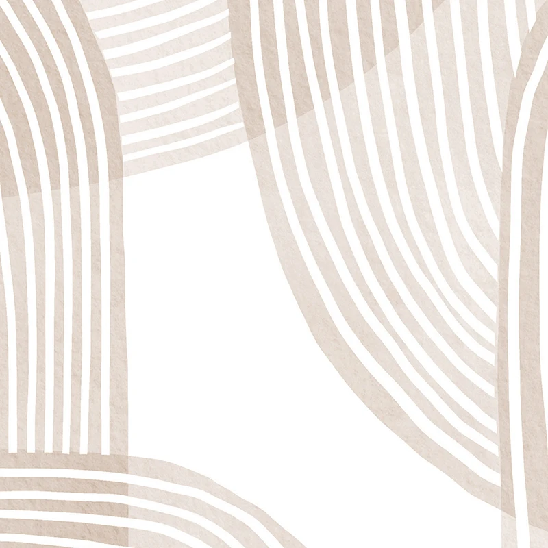 Бежевая серая Геометрическая настенная печать Природный тон абстрактный постер